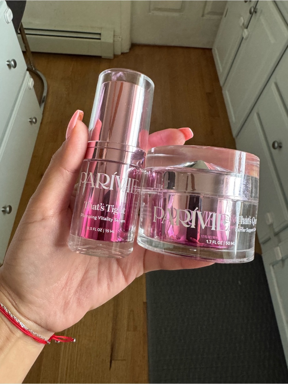 PARI VIE Pink Skincare Cream & Serum Duo